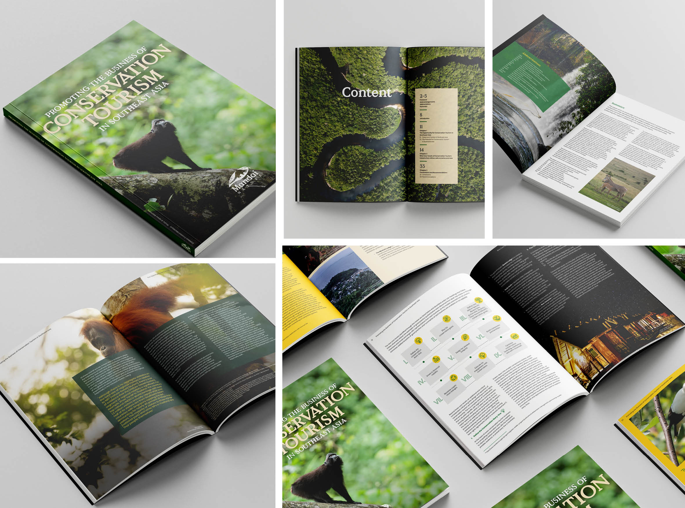 Tourism White Paper: Promoting the Business of Conservation Tourism in Southeast Asia — cover and spreads